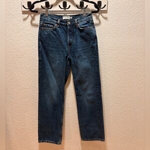 & Other Stories Women’s Dark Blue Straight Jeans